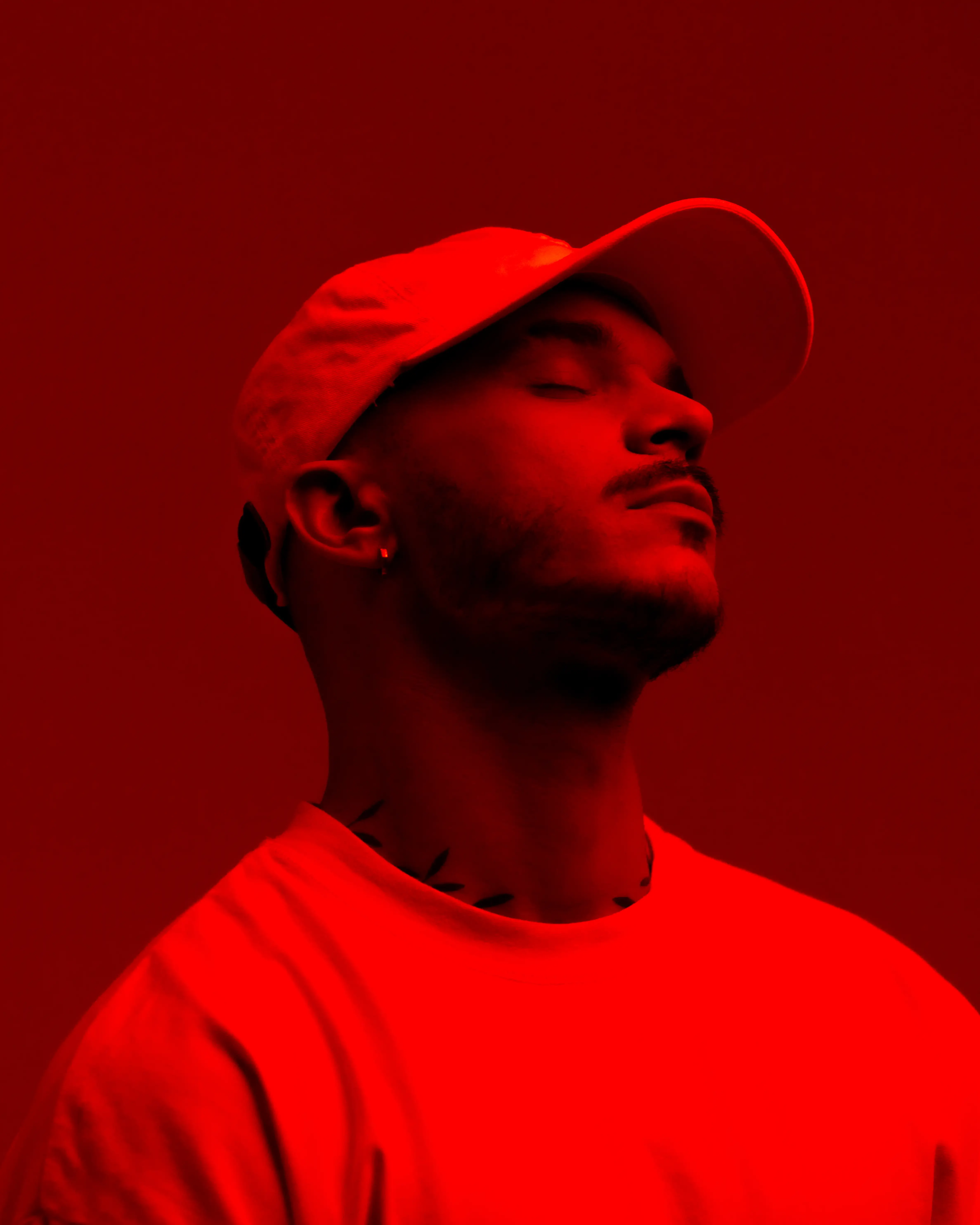 Nico Moreno pressing play on the CDJs